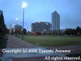Yasushi Aoyama in The commemorative meeting place of the Atlanta Olympics